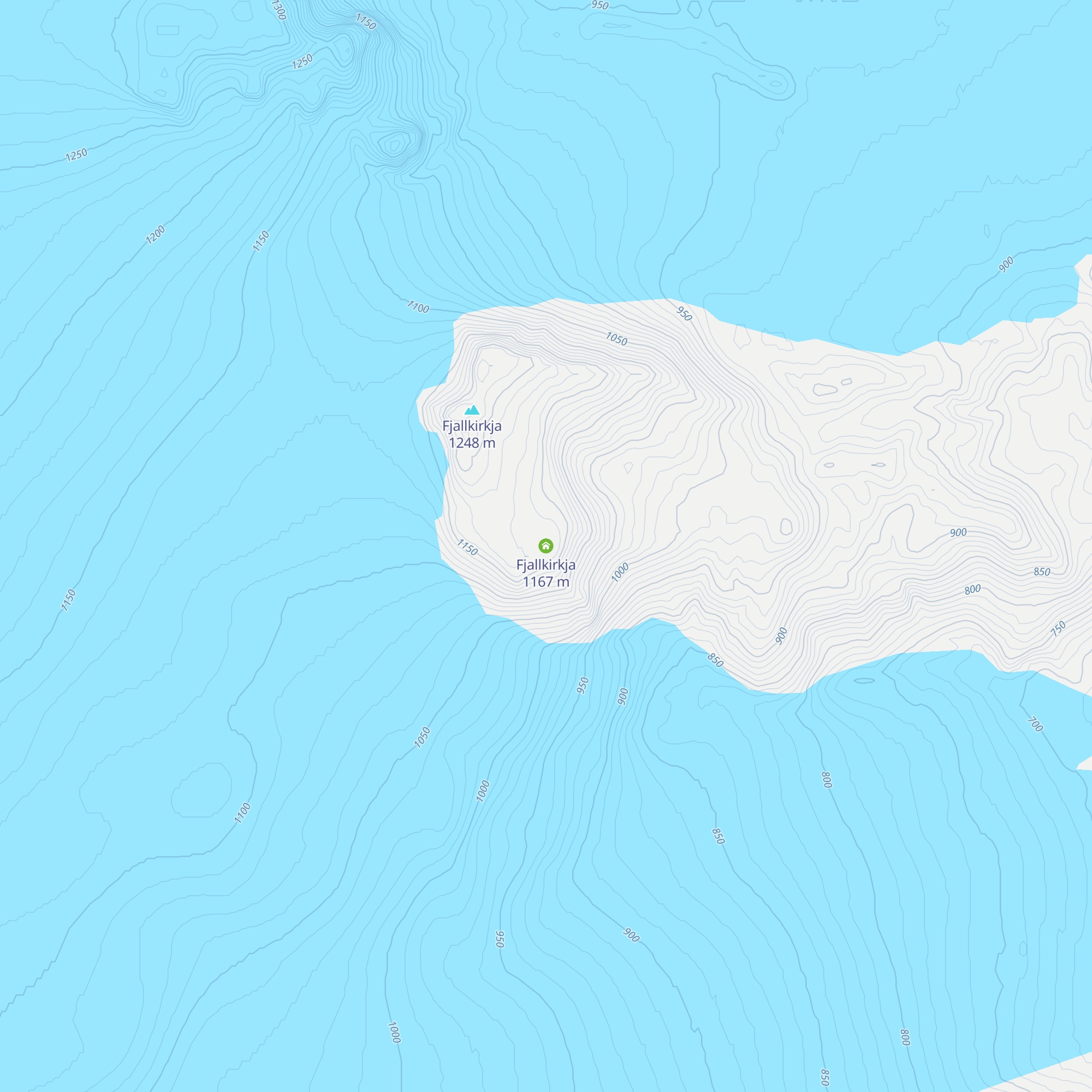Fjallkirkja map