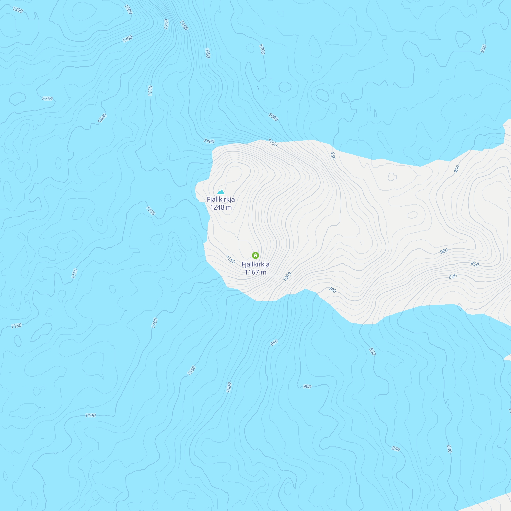 Fjallkirkja map