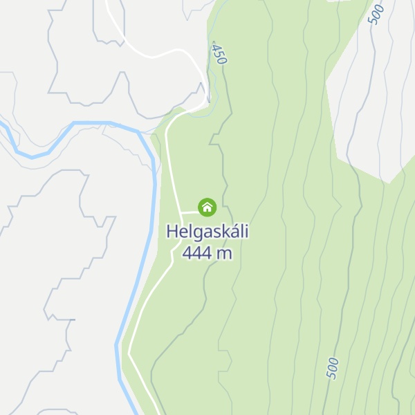 Map of Helgaskáli