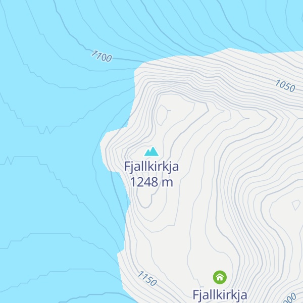 Map of Fjallkirkja