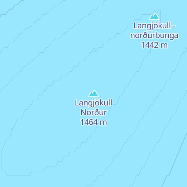 Map of Langjökull Norður