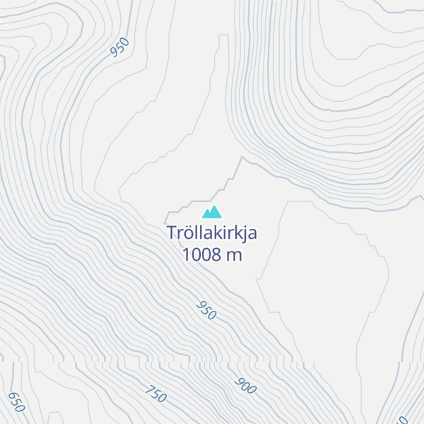 Map of Tröllakirkja