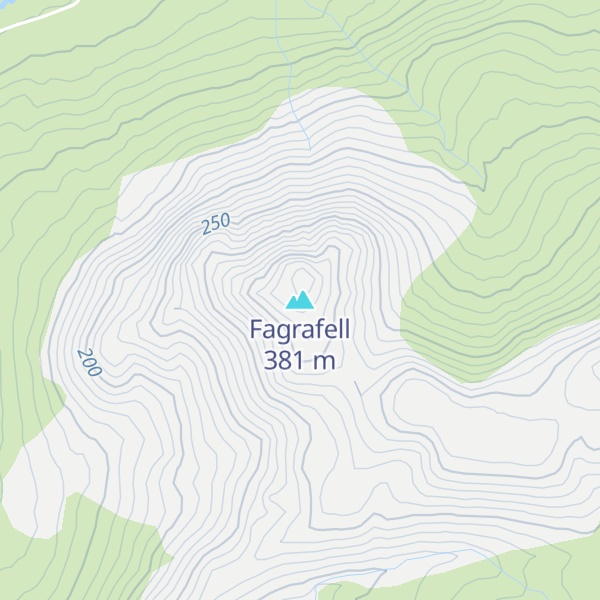 Map of Fagrafell