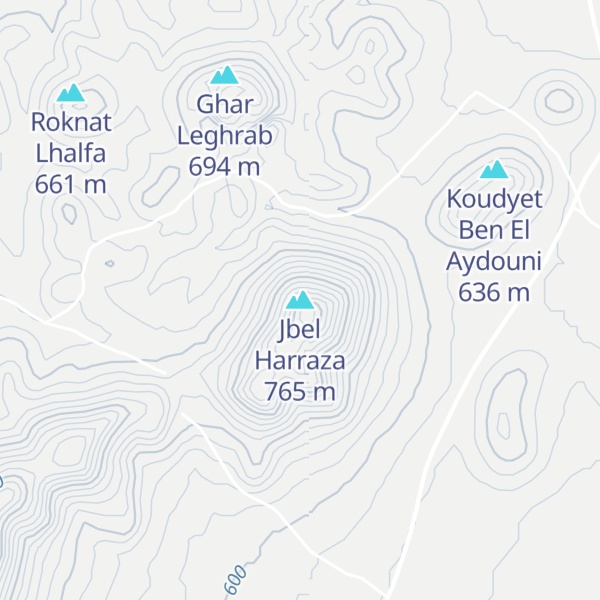 Map of Jbel Harraza