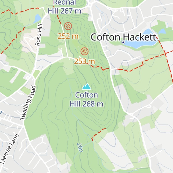 Map of Cofton Hill