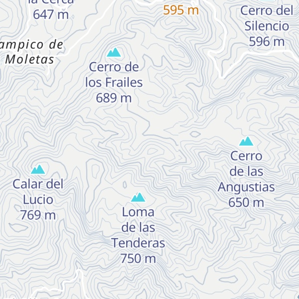 Map of Sierra de Bédar