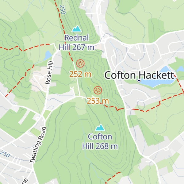 Map of Bilberry Hill