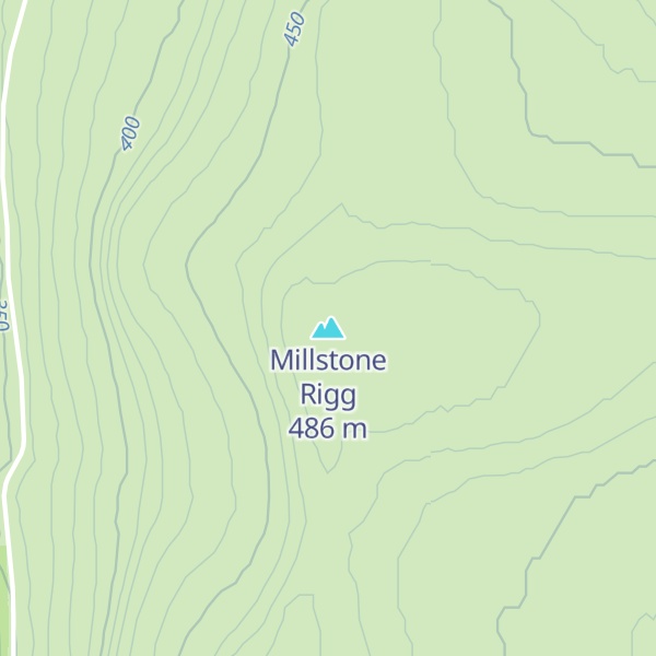 Map of Millstone Rigg