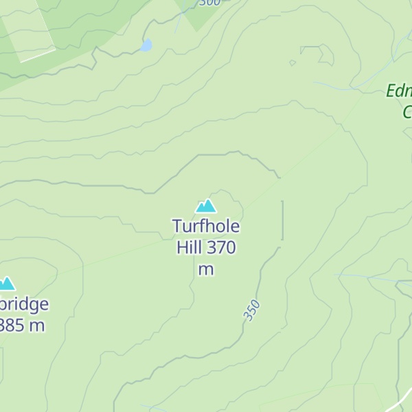 Map of Turfhole Hill
