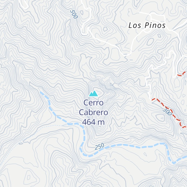 Map of Cerro Cabrero