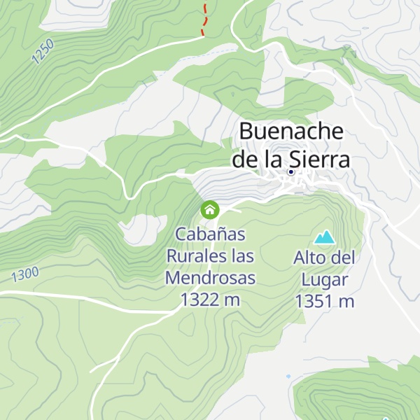 Map of Cabañas Rurales las Mendrosas
