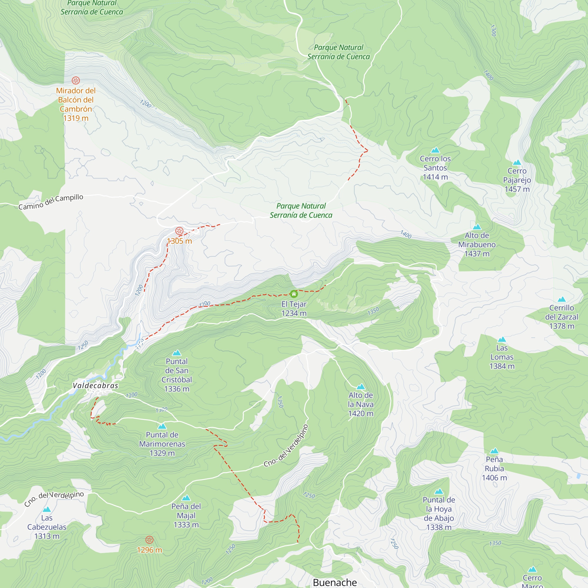 El Tejar map