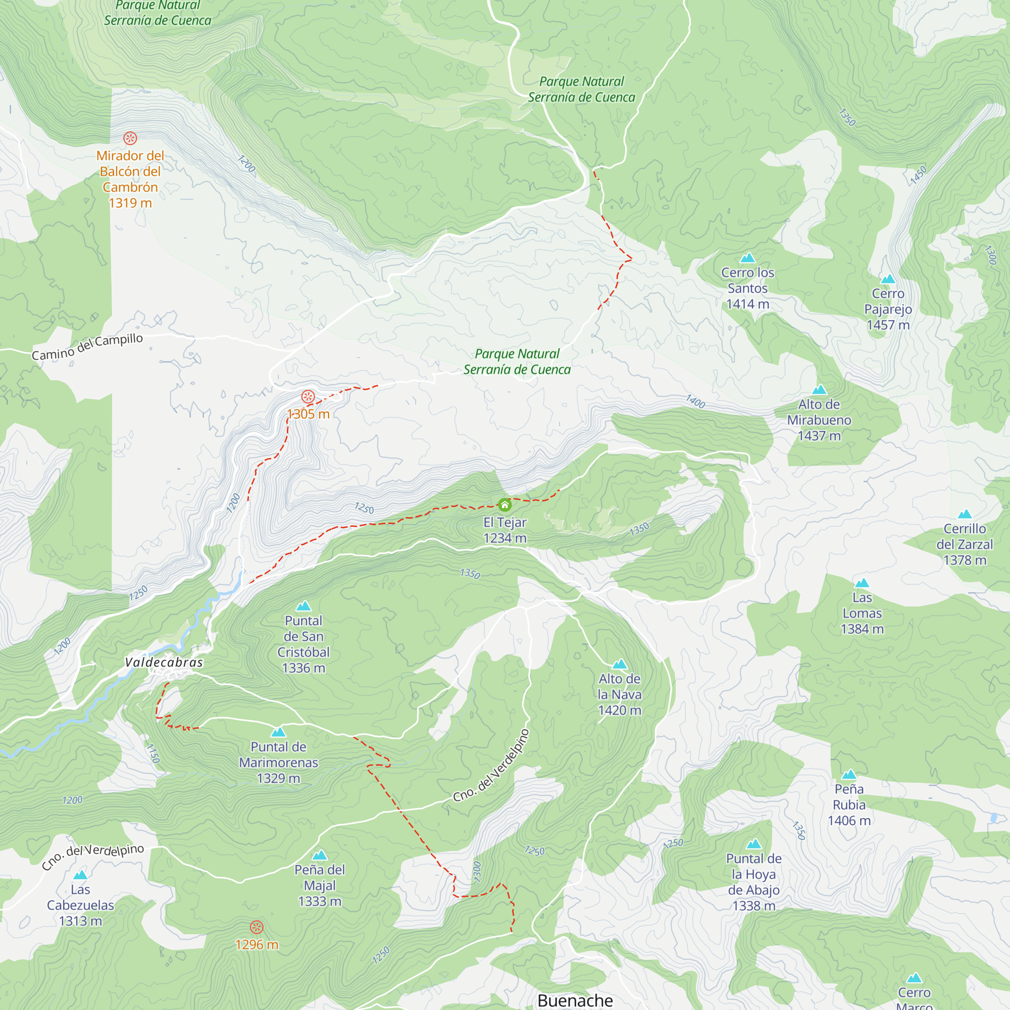 El Tejar map