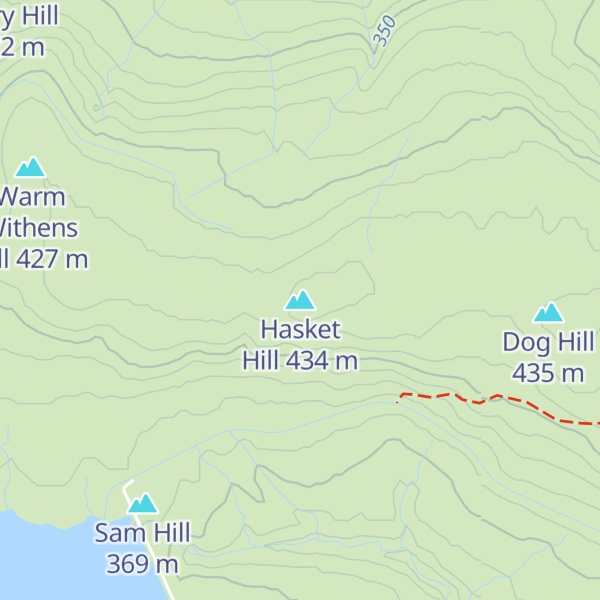 Map of Hasket Hill