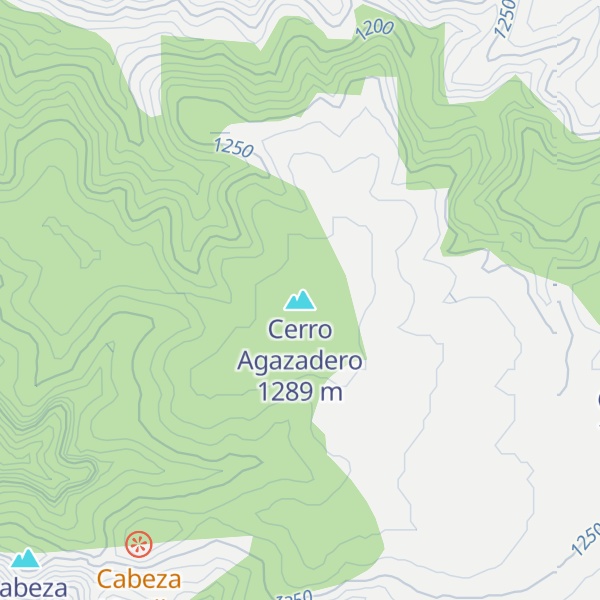 Map of Cerro Agazadero