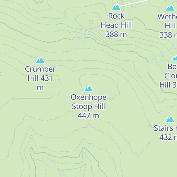 Map of Oxenhope Stoop Hill