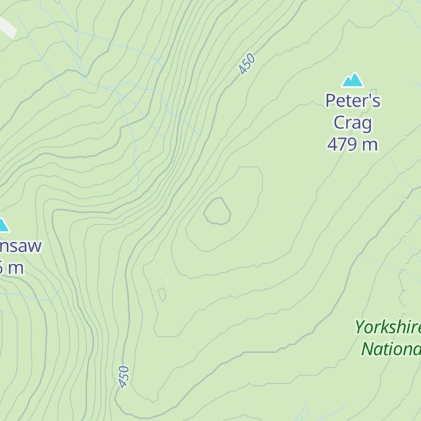 Map of Cracoe Fell