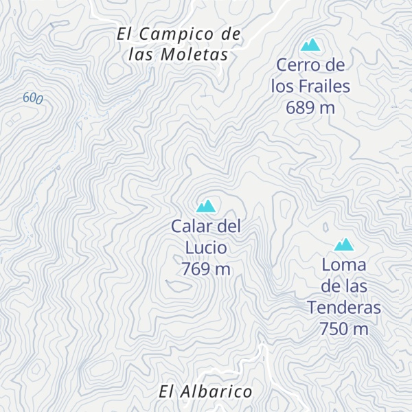Map of Calar del Lucio