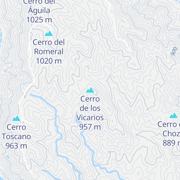 Map of Cerro de los Vicarios
