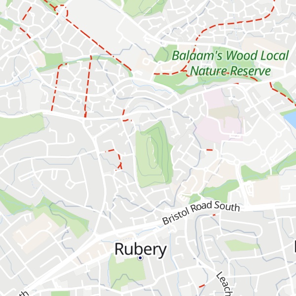 Map of Rubery Hill