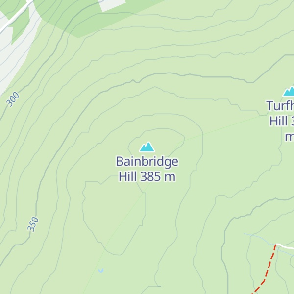 Map of Bainbridge Hill