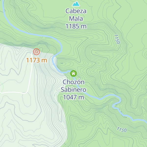Map of Chozón Sabinero