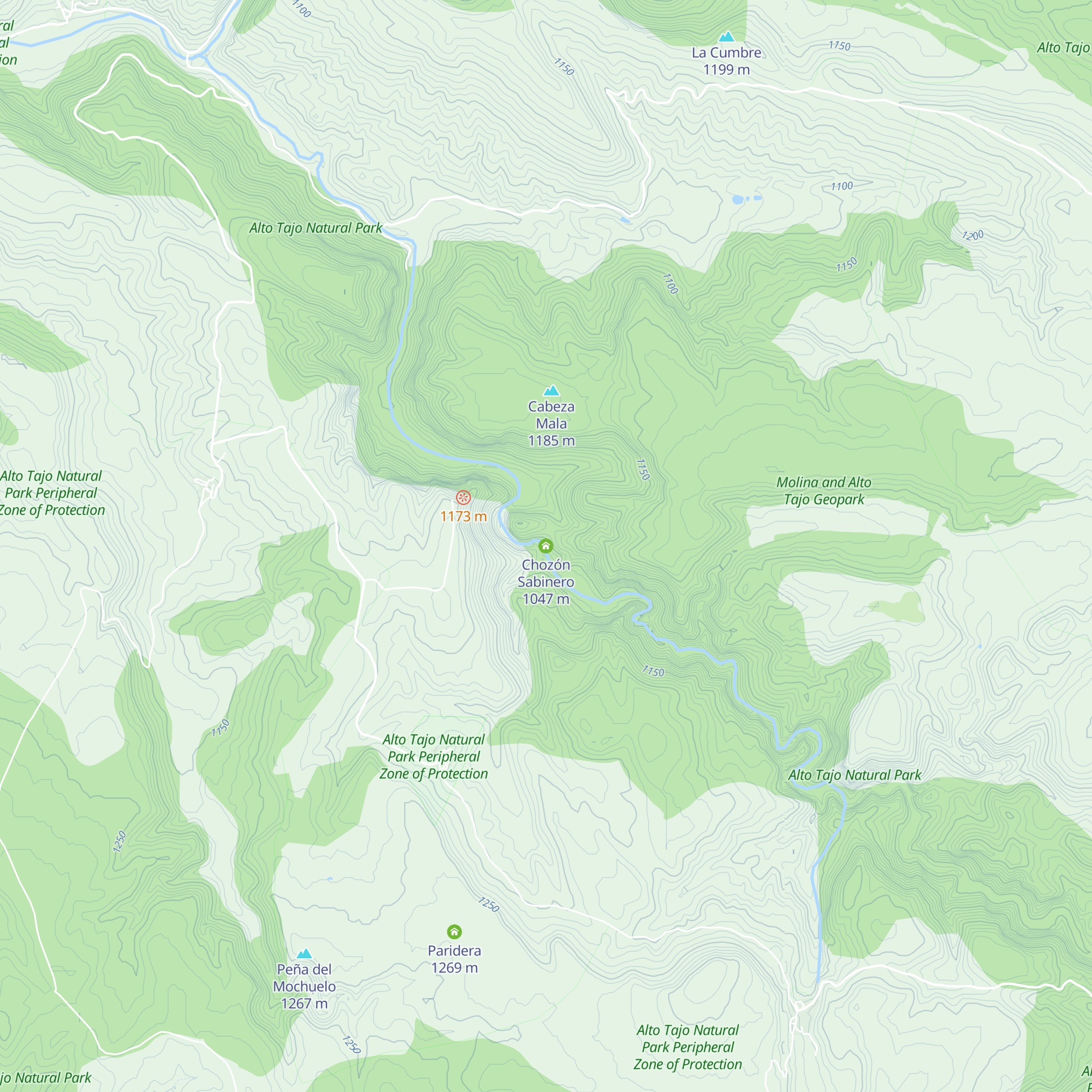 Chozón Sabinero map