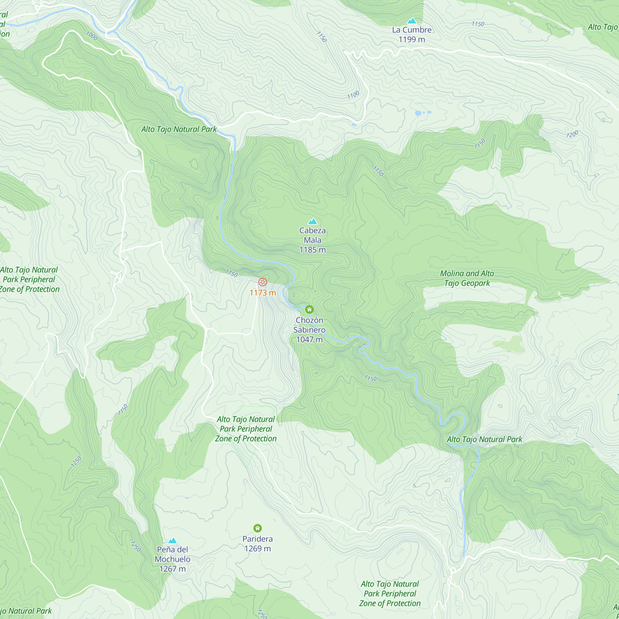 Chozón Sabinero map