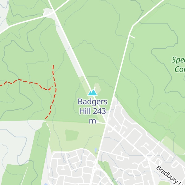 Map of Badgers Hill