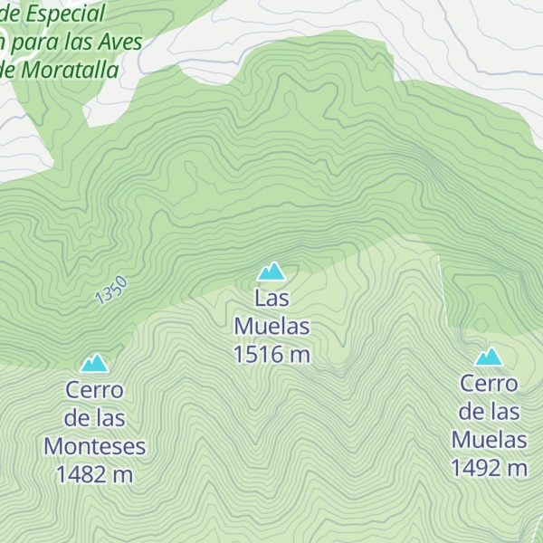 Map of Las Muelas