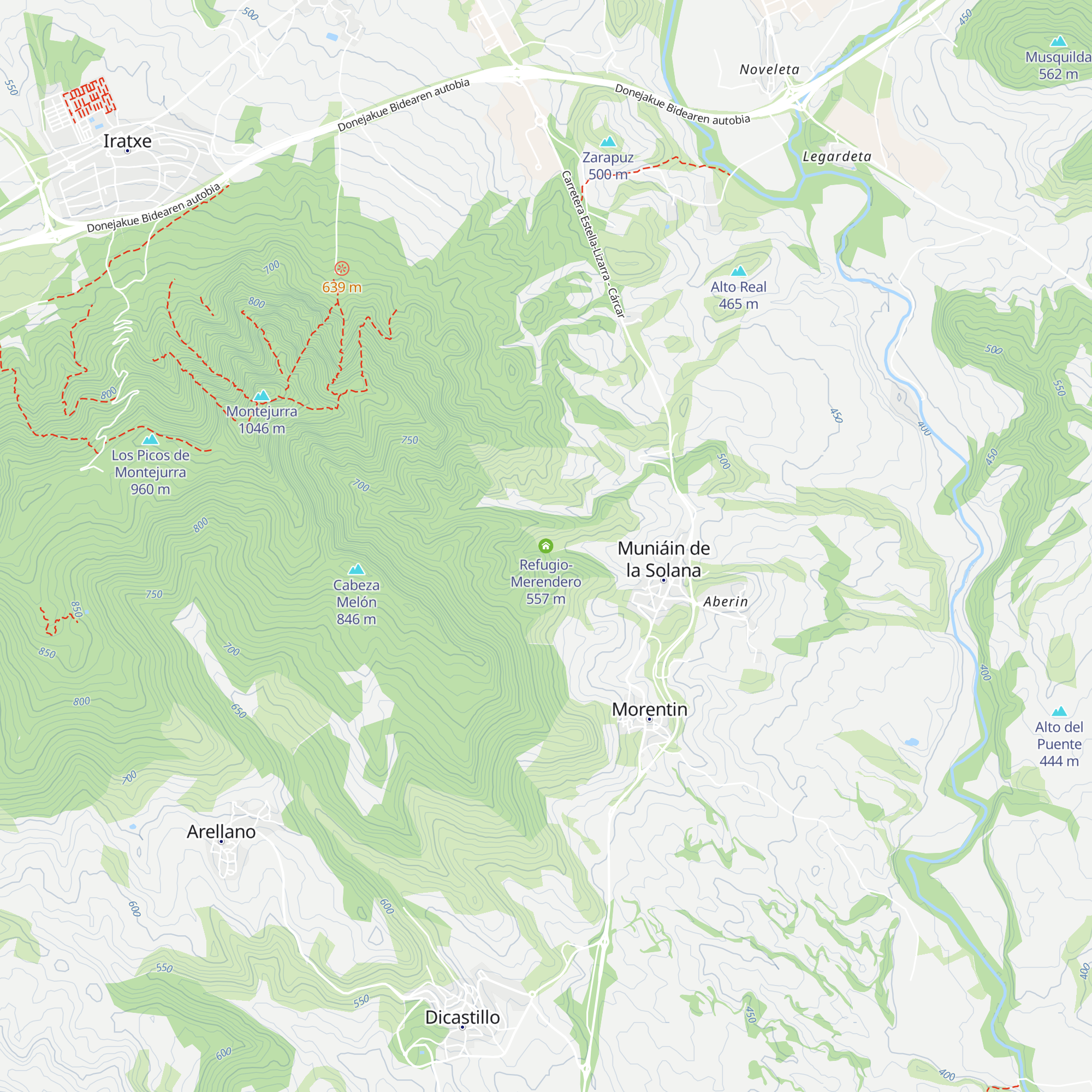 Refugio-Merendero map
