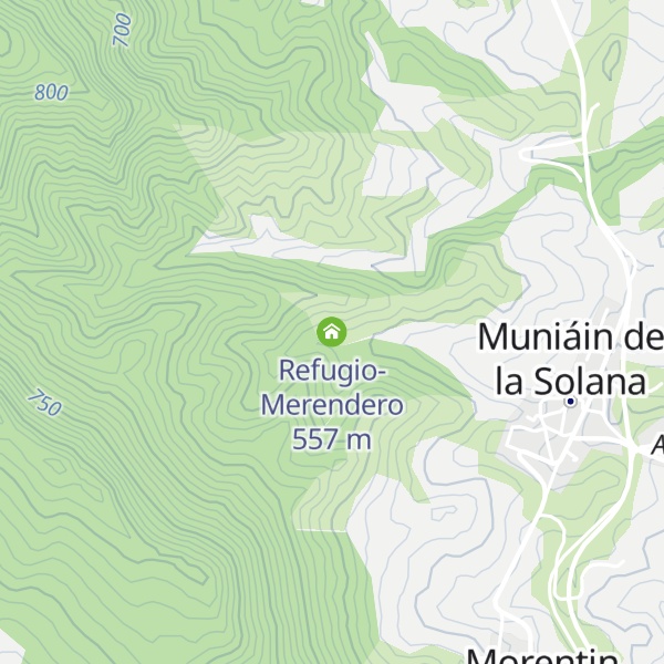Map of Refugio-Merendero