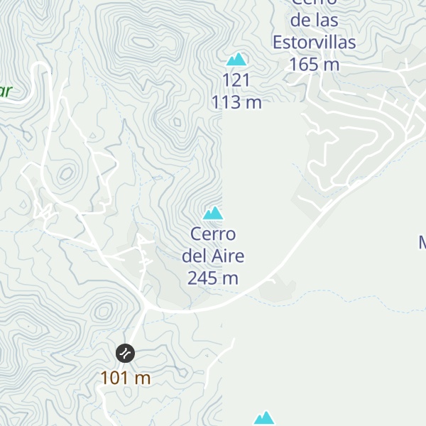Map of Cerro del Aire