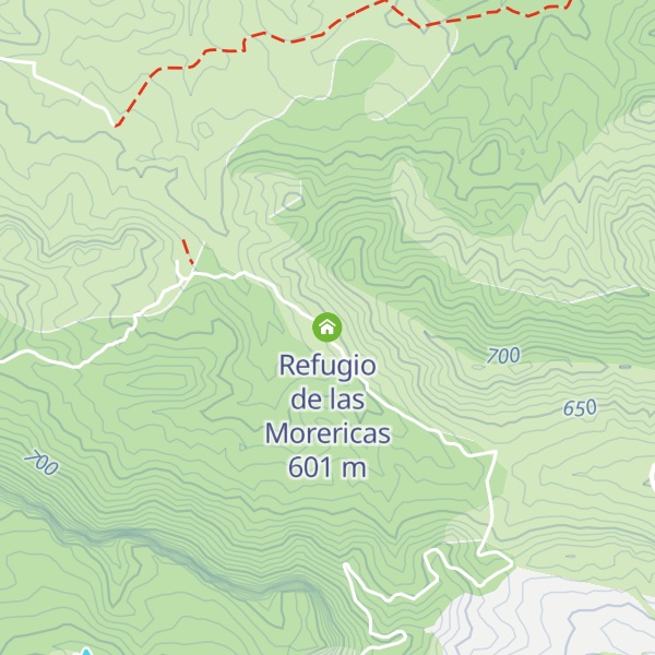 Map of Refugio de las Morericas