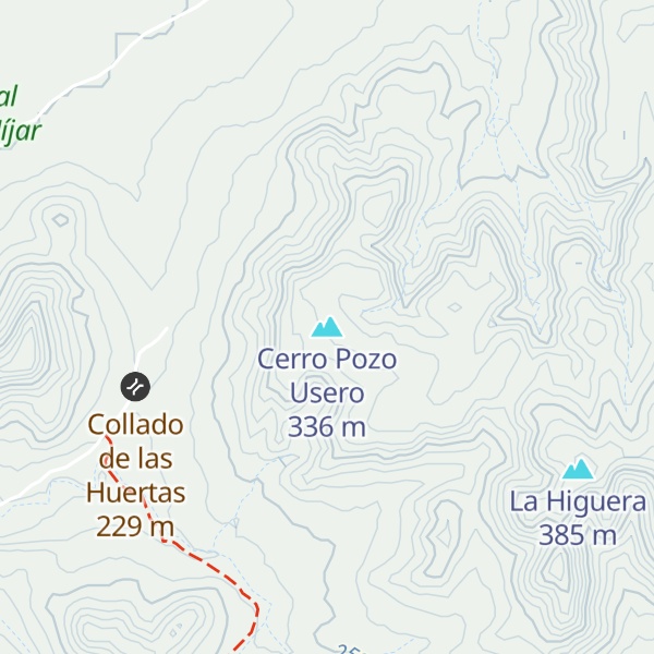 Map of Cerro Pozo Usero