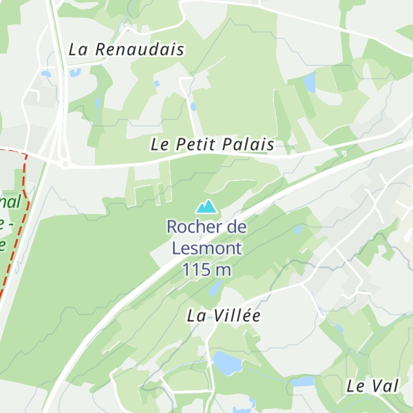 Map of Rocher de Lesmont