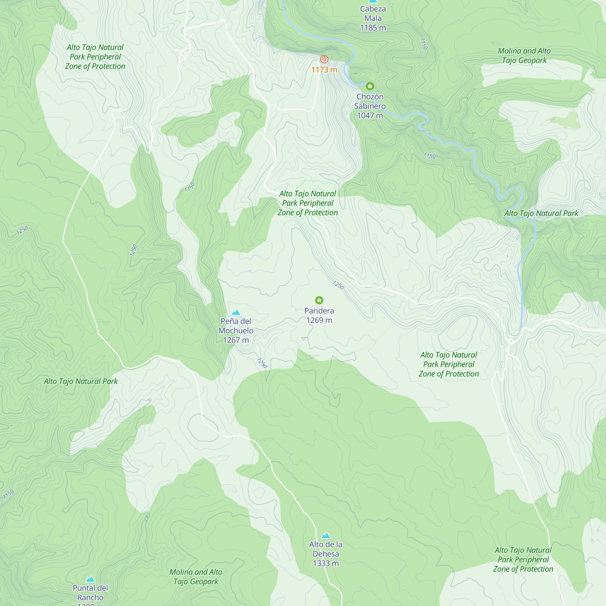 Parideras y corrales map