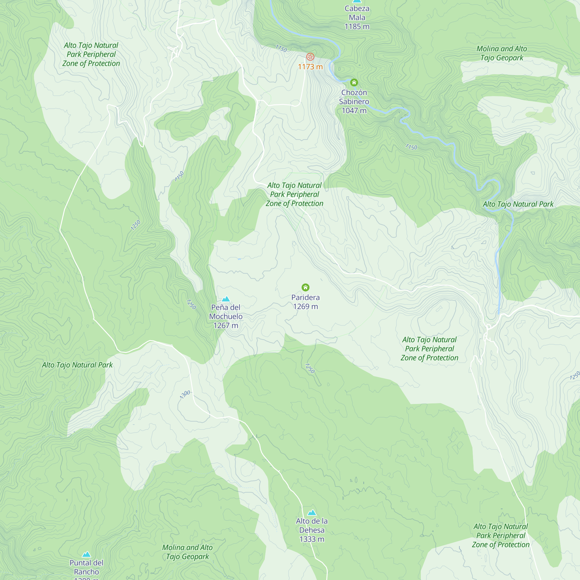 Parideras y corrales map