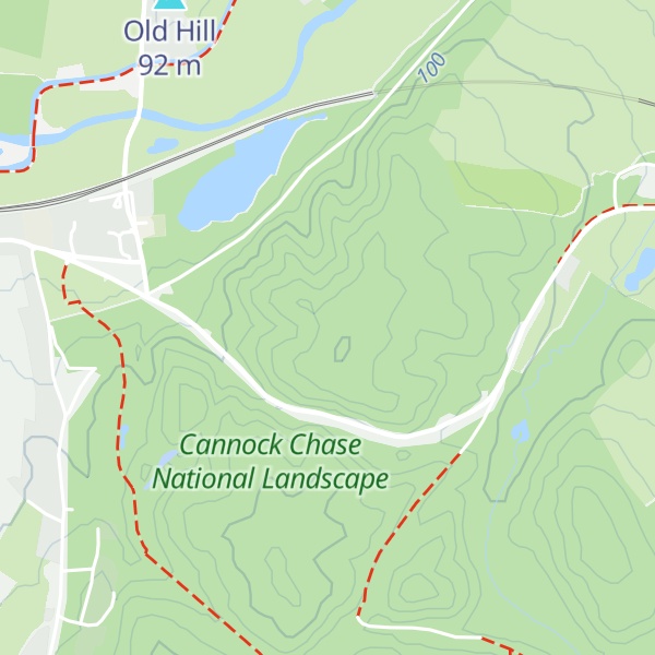 Map of Satnall Hill