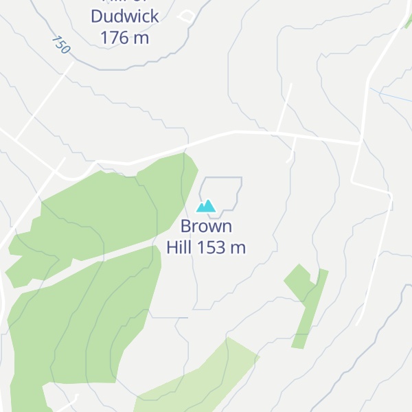 Map of Brown Hill