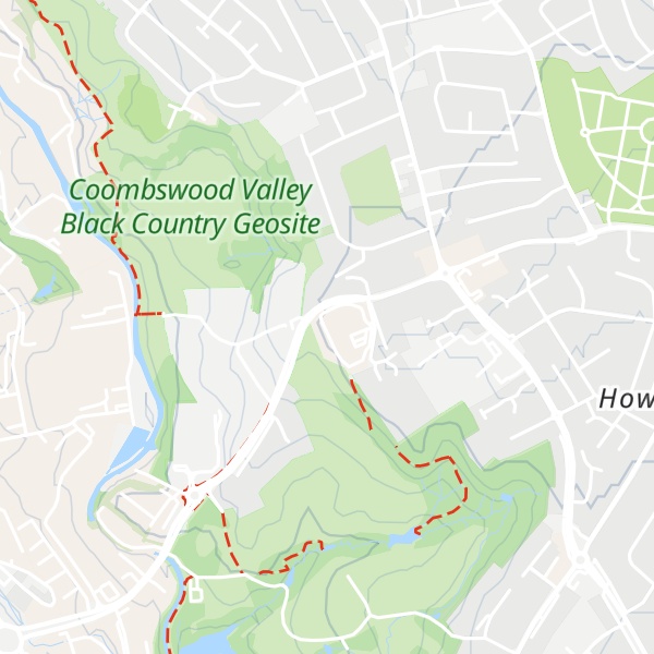 Map of Mucklow Hill