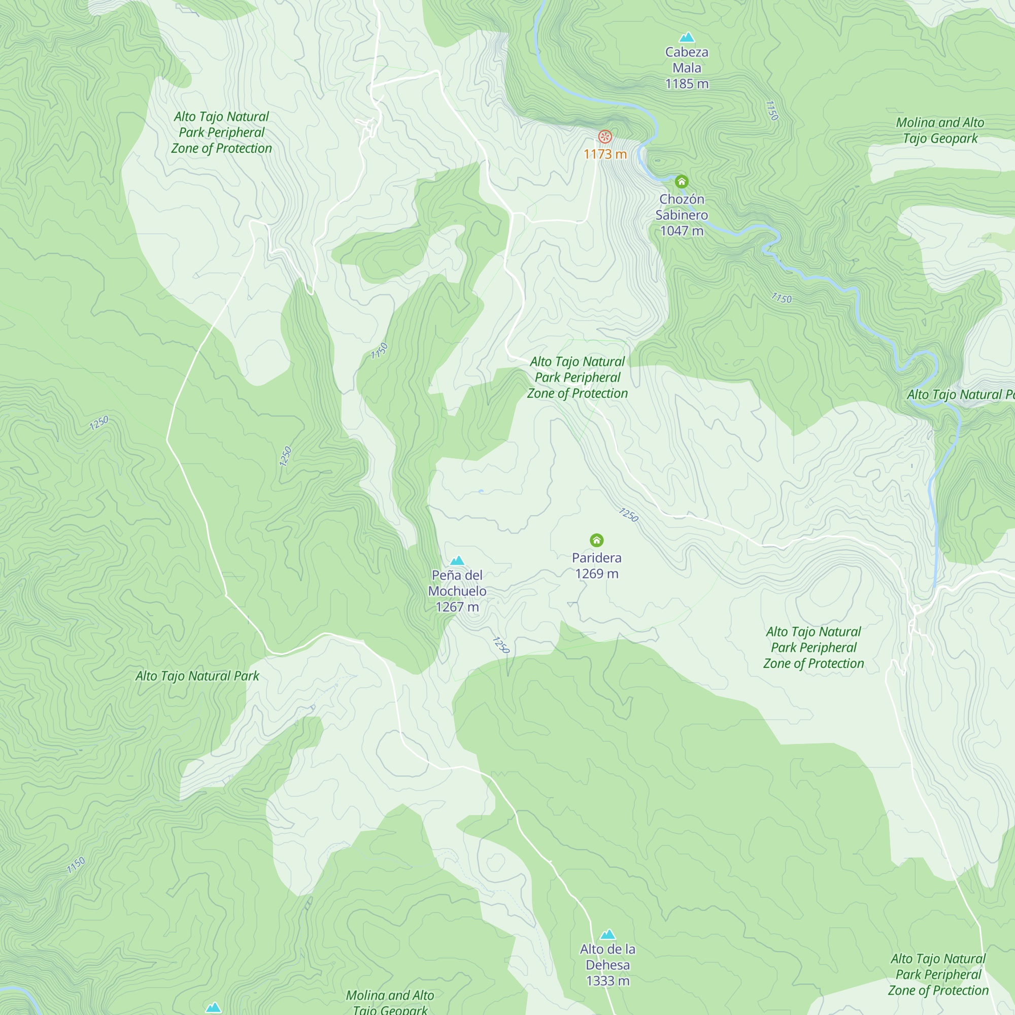 Chozón Sabinero map