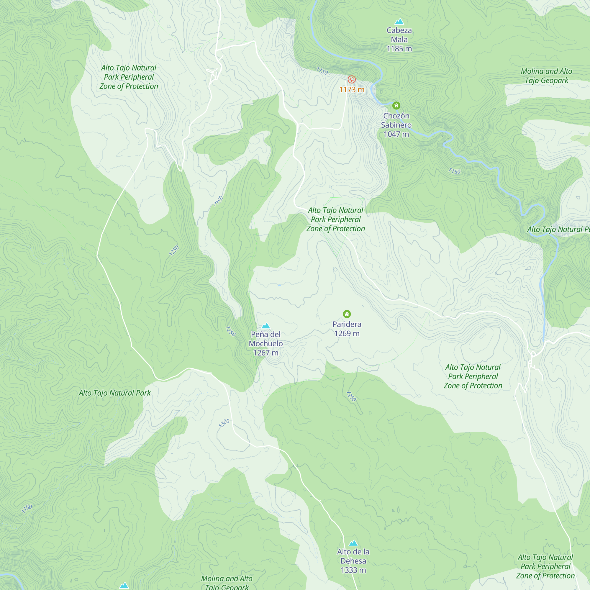 Chozón Sabinero map