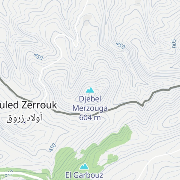 Map of Djebel Merzouga