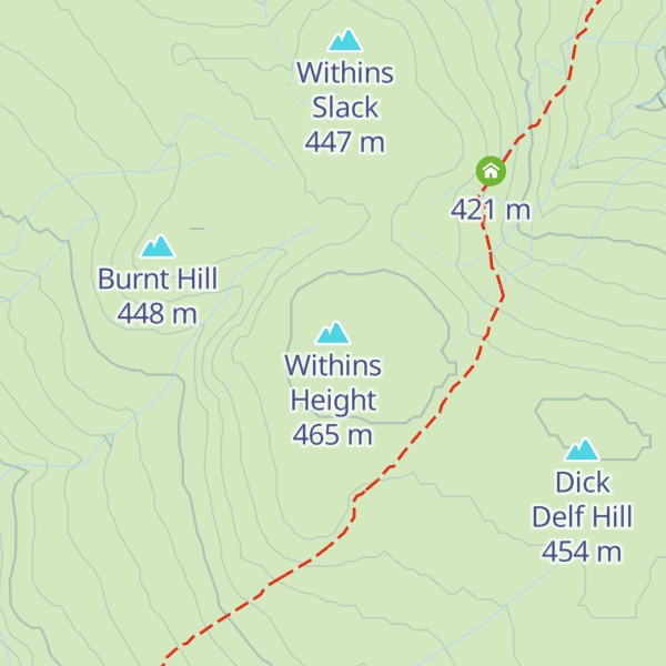 Map of Withins Height