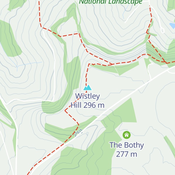 Map of Wistley Hill