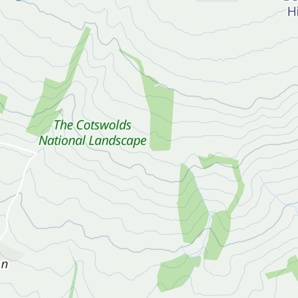 Map of Conderton Hill