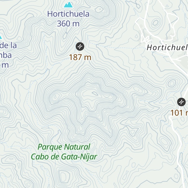 Map of Cerro de la Hortichuela