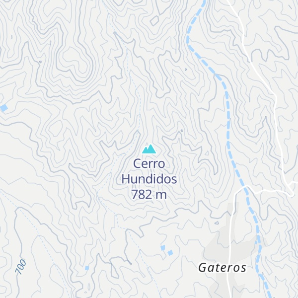 Map of Cerro Hundidos