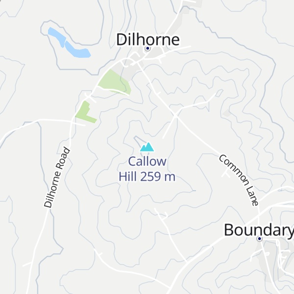 Map of Callow Hill